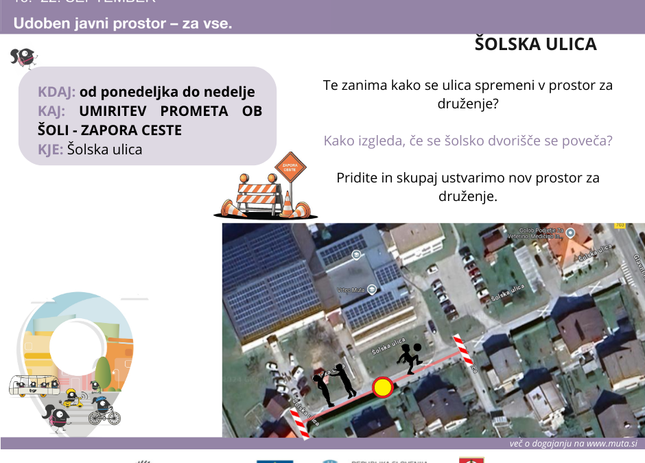 Evropski teden mobilnosti 2024: POPOLNA ZAPORA CESTE